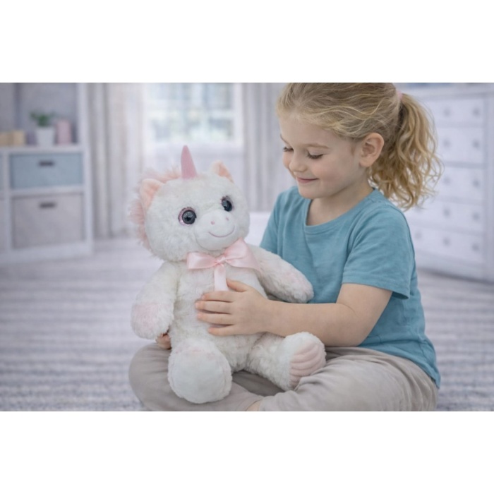 Peluş Sevimli Hayvanlar 40 cm - Unicorn (Lisinya)