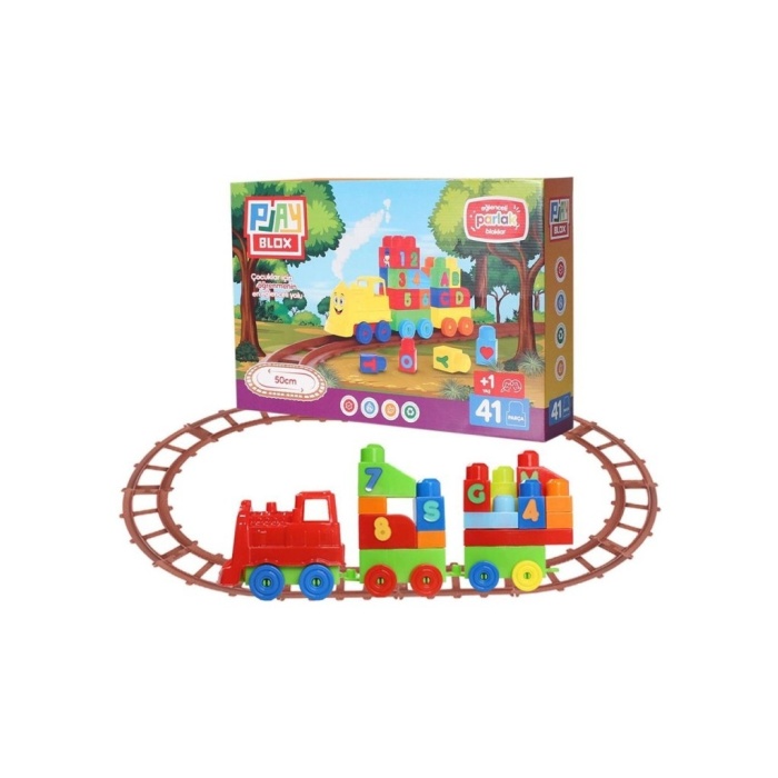 2403 - PLAYBOX 41 PARÇA LEGO TREN SETİ (Lisinya)