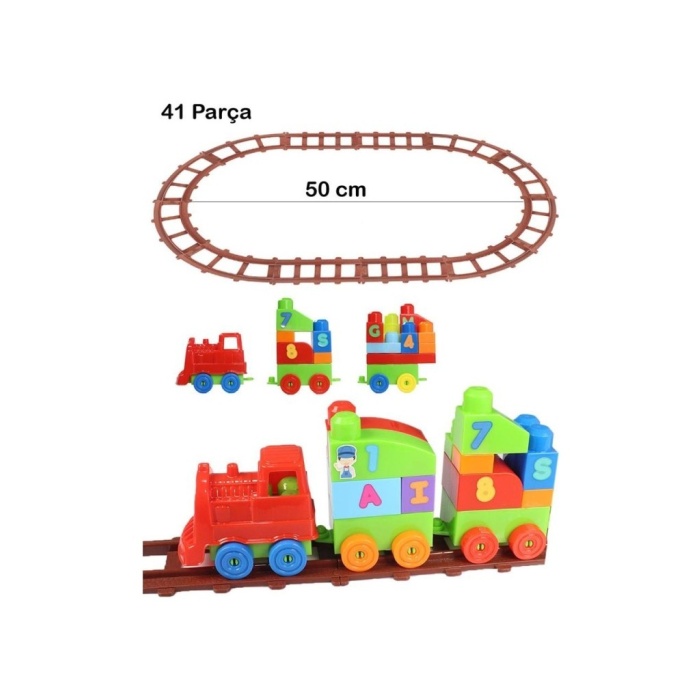 2403 - PLAYBOX 41 PARÇA LEGO TREN SETİ (Lisinya)