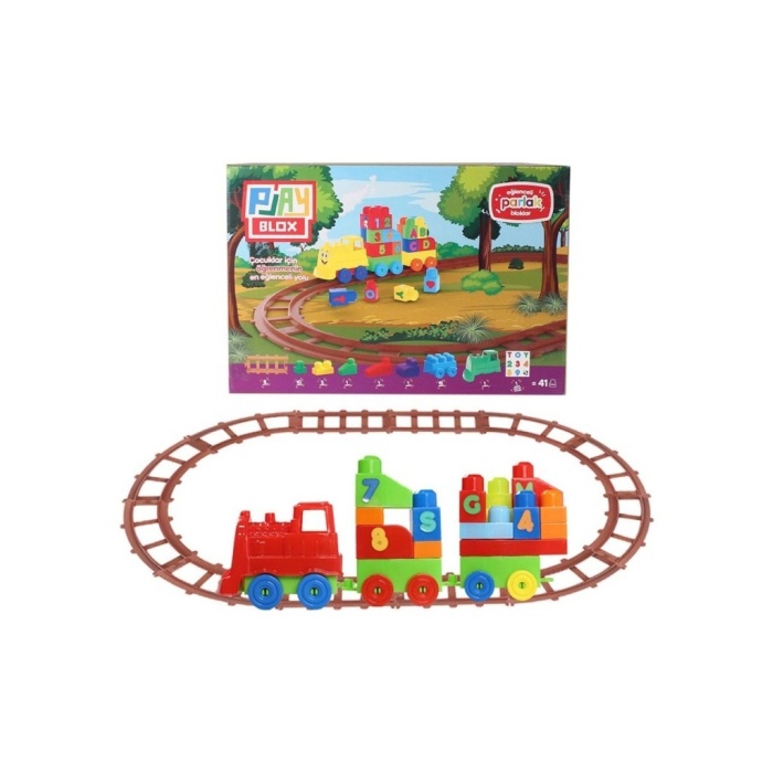2403 - PLAYBOX 41 PARÇA LEGO TREN SETİ (Lisinya)