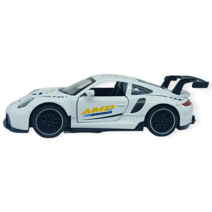 Sesli Işıklı Spor Araba 15 cm - 3291D - Beyaz (Lisinya)