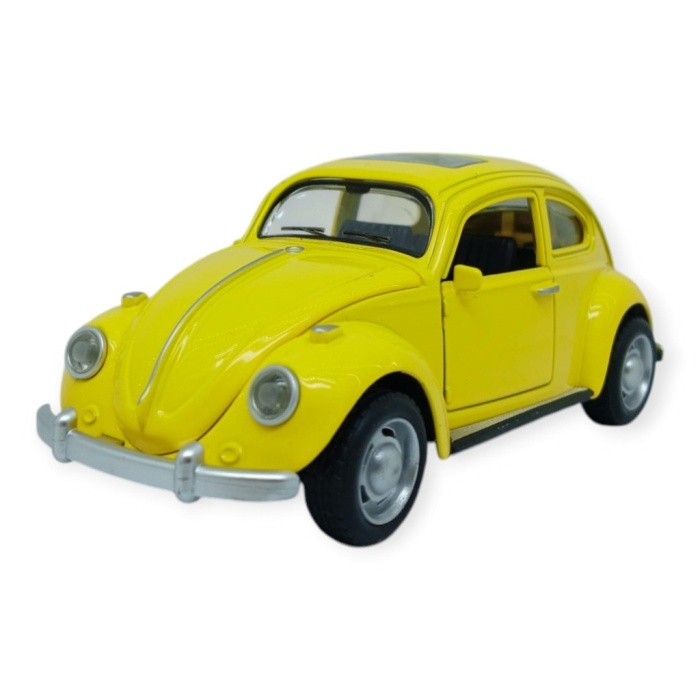 Sesli Işıklı Vosvos Araba 15 cm - 32111D - Sarı (Lisinya)