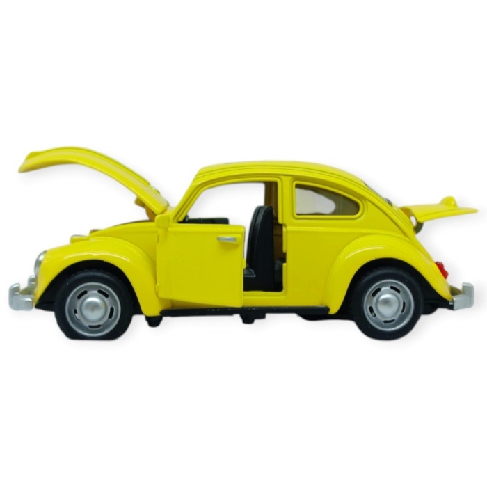 Sesli Işıklı Vosvos Araba 15 cm - 32111D - Sarı (Lisinya)