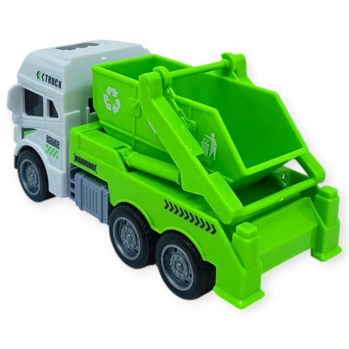 Temizlik Araçları Serisi - Sürtmeli Kamyon 12 cm  - 3626 (Lisinya)