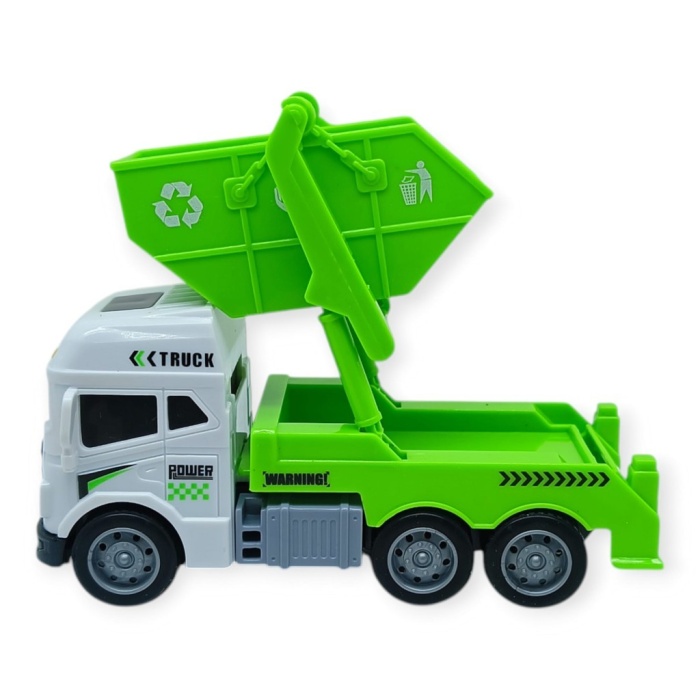 Temizlik Araçları Serisi - Sürtmeli Kamyon 12 cm  - 3626 (Lisinya)