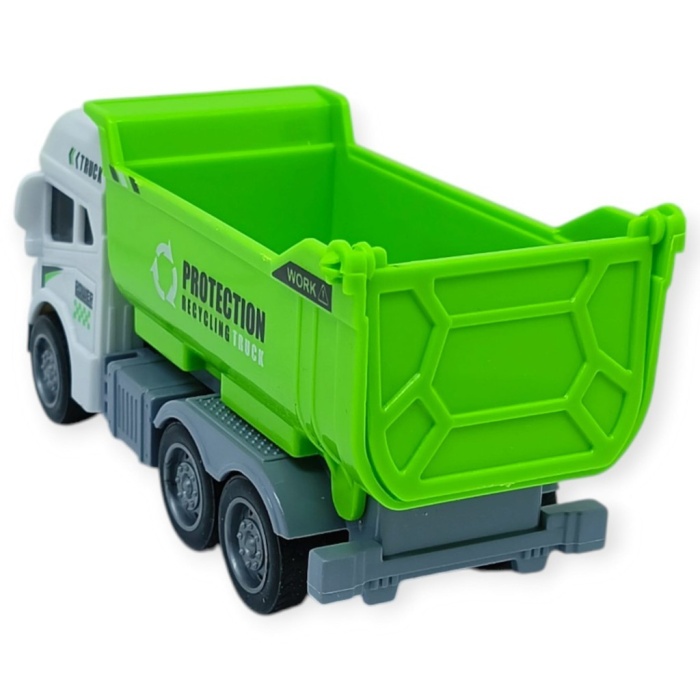 Temizlik Araçları Serisi - Sürtmeli Kamyon 12 cm  - 3626 (Lisinya)