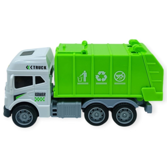 Temizlik Araçları Serisi - Sürtmeli Kamyon 12 cm  - 3626 (Lisinya)