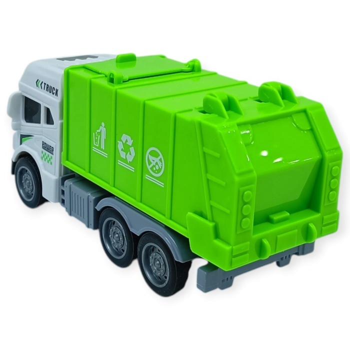 Temizlik Araçları Serisi - Sürtmeli Kamyon 12 cm  - 3626 (Lisinya)