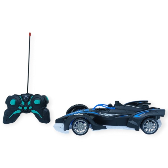 Uzaktan Kumandalı Buhar Atan  F1 Yarış Arabası 1:12 - Mavi (Lisinya)