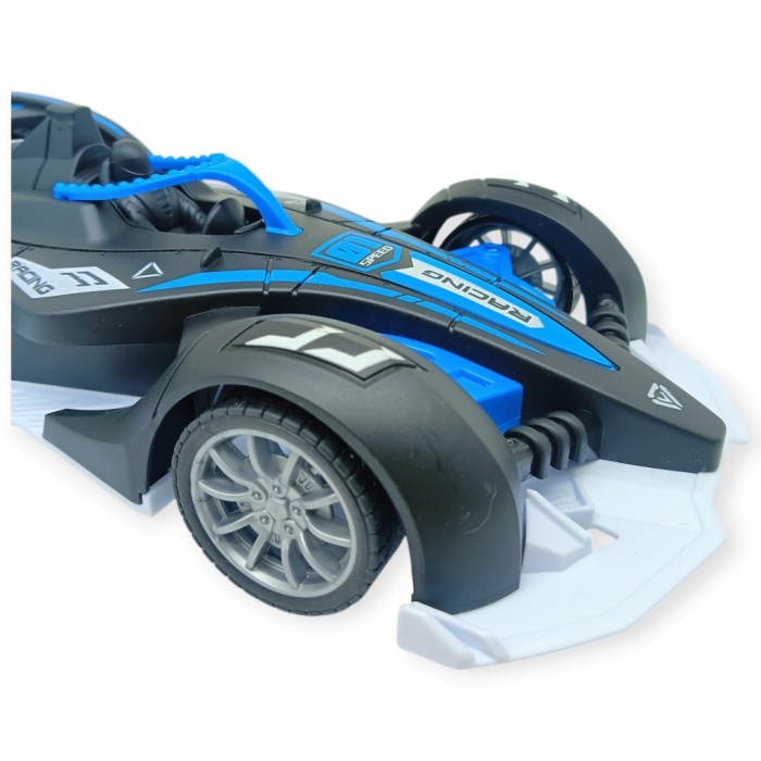 Uzaktan Kumandalı Buhar Atan  F1 Yarış Arabası 1:12 - Mavi (Lisinya)