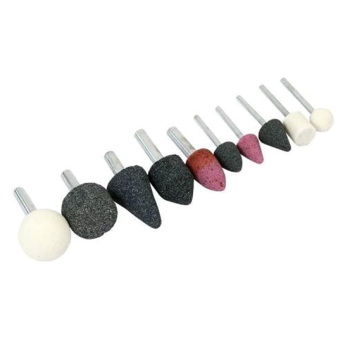 Mini Taş Zımpara Matkap Ucu Seti 10 Parça ( Lisinya )