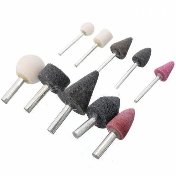 Mini Taş Zımpara Matkap Ucu Seti 10 Parça ( Lisinya )