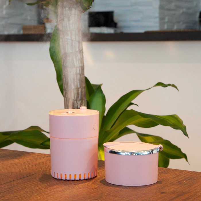 Lattice Ortam Nemlendirme ve Dezenfektan Buhar Makinesi (pembe) Usb ( Lisinya )