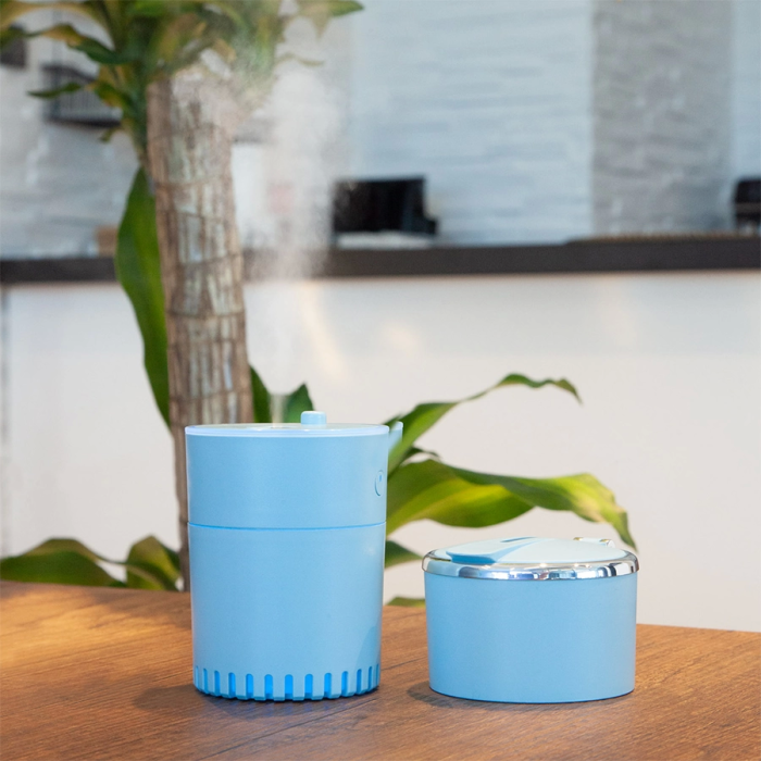 Lattice Ortam Nemlendirme ve Dezenfektan Buhar Makinesi (mavi) Usb ( Lisinya )