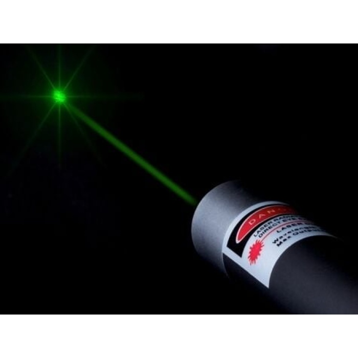 Yeşil Lazer Pointer 100 mW 15 Km Etkili (5 Başlıklı) - Lisinya