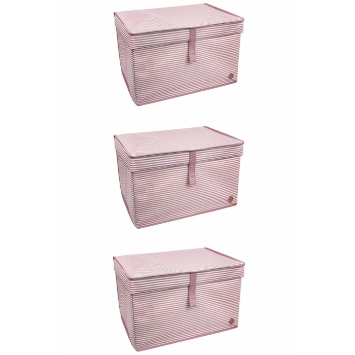 Çok Amaçlı Düzenleyici Kutu Organizer Cırt Cırtlı Hurç Mega Plus Boy 40cm X 30cm X 70cm (3 Adet) ( Lisinya )