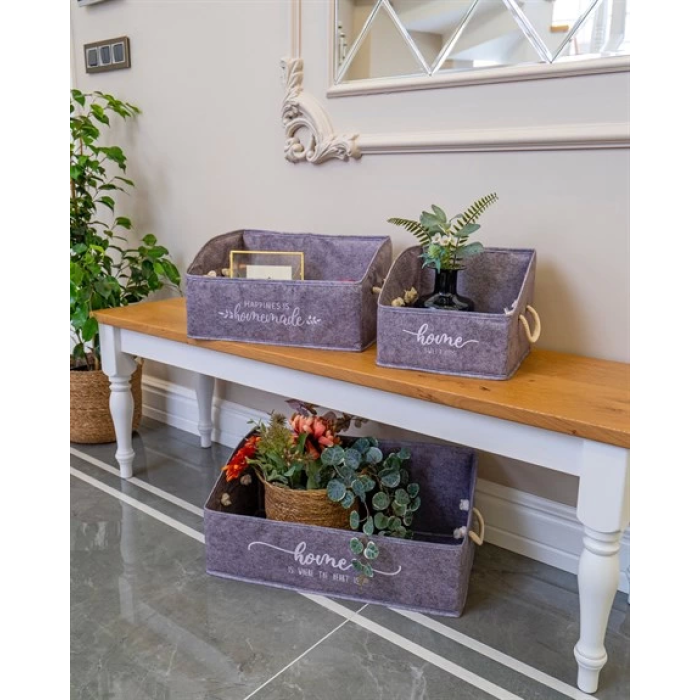 2 Adet Keçe Raf Organizer Seti Mega/maxi/Kutu Organizer ( Lisinya )