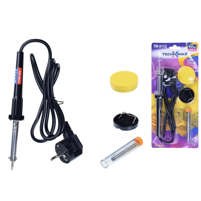 40w Pasta ve Lehim Telli Havya Seti Tm-9112 ( Lisinya )