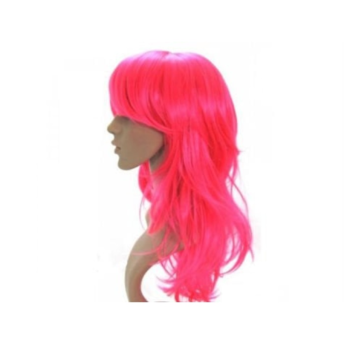 Uzun Peruk Saç - Pembe - Lisinya
