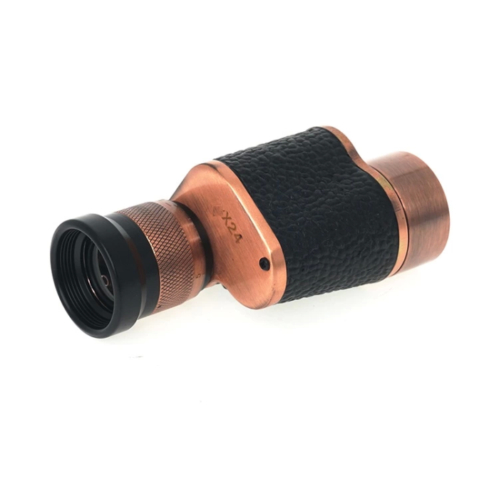 6x24  Baıgısh, Askeri Tarzi Pirinç Ve Deri Kaplamalı, Deri çantalı Monocular Dürbün Princ ( Lisinya )