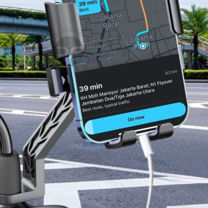 Motor,motosiklet,bisiklet ,scooter İçin 360 Derece Dönebilen Dikiz Aynası Versiyonu Telefon Tutucu Aparat ( Lisinya )