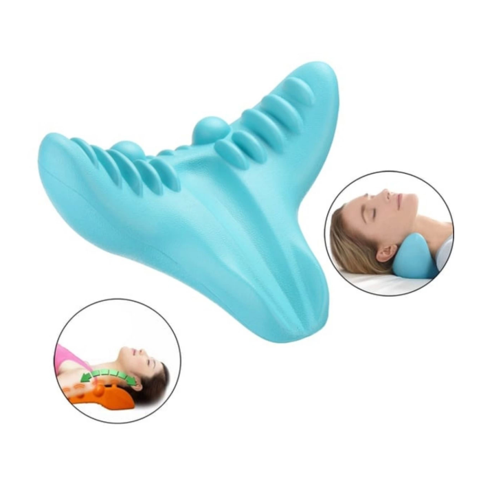 Ergonomik Boyun Masaj Yastığı – Servikal Traksiyon Destekli, Omurilik Ortopedik Yastık ( Lisinya )