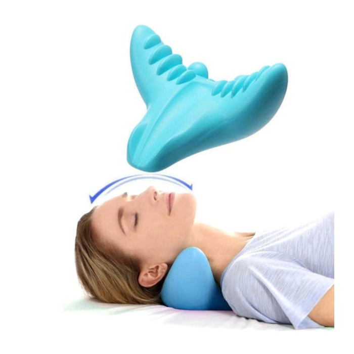 Ergonomik Boyun Masaj Yastığı – Servikal Traksiyon Destekli, Omurilik Ortopedik Yastık ( Lisinya )