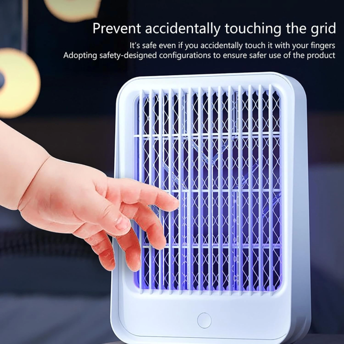 Elektrikli Sinek Kovucu USB Şarjlı Sessiz ve Etkili Led Işıklı Kapan ( Lisinya )