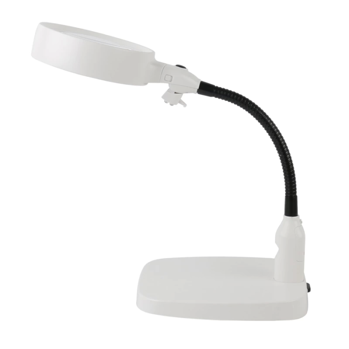 -Masaüstü 10X Led Işıklı Büyüteç Okuma El Sanatları Onarım Büyüteç 7765 ( Lisinya )