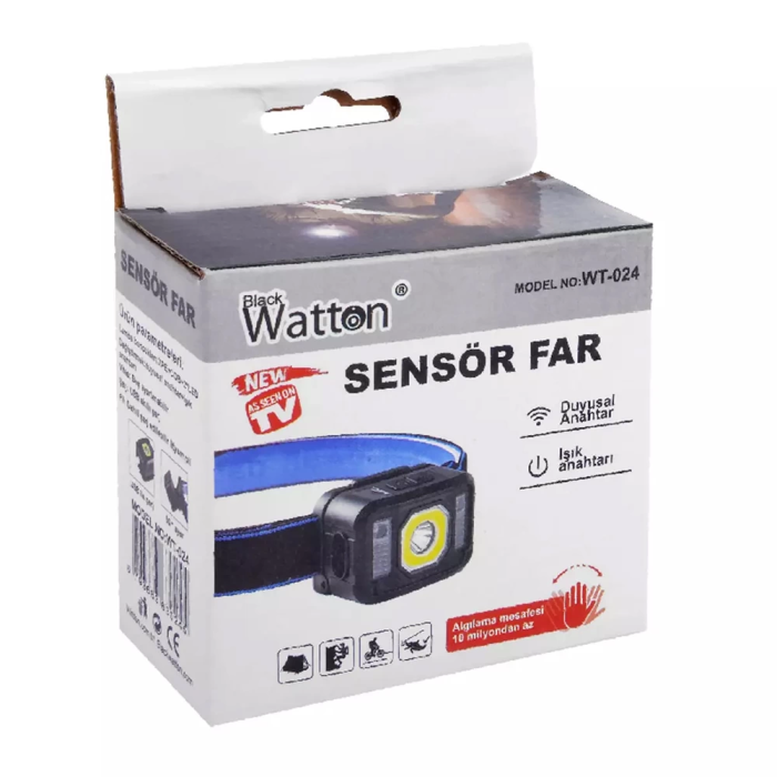 Pratik Sensörlü Sinyalli Kafa Lambası  Wt-024 - Lisinya