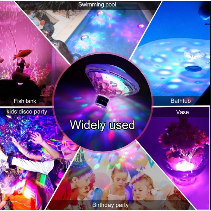 Sıcak Led Sualtı Gece Lambası Banyo Yüzme Havuz Işığı - Lisinya