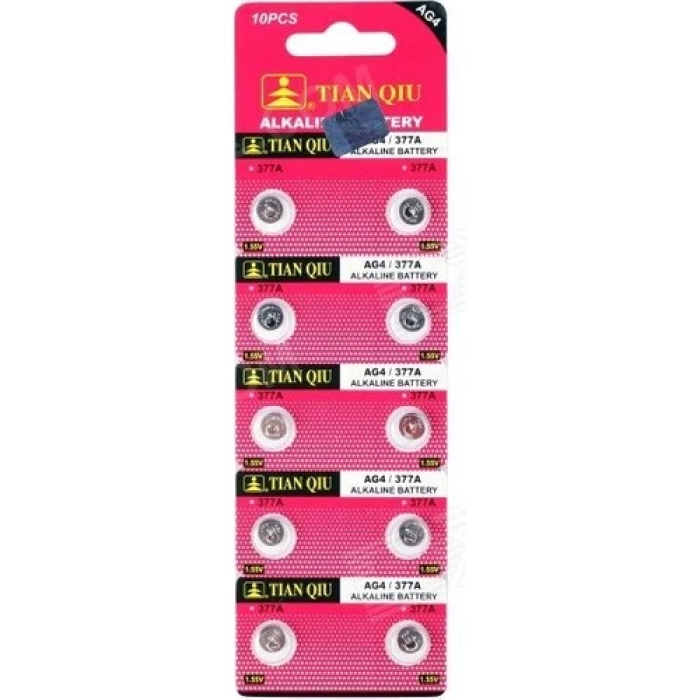 TıanQıu Ag4 Lr626/377 Alkalin 10lu Düğme Pil - Lisinya