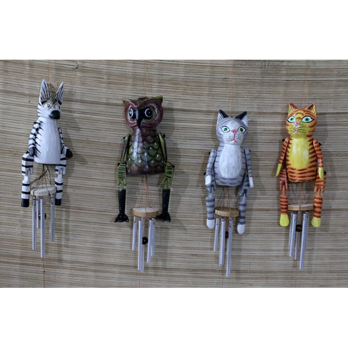 Ahşap Hayvan Figürlü Çan No:2 - Lisinya