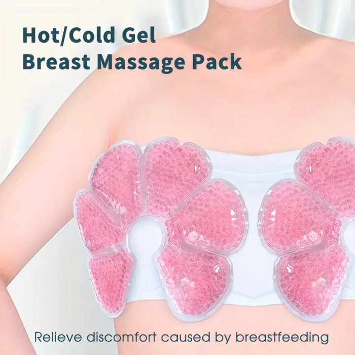 Emziren Anneler İçin 2 li Jel Göğüs Pedi – Sıcak ve Soğuk Kullanıma Uygun, PVC Dolgulu, Konfor ve Destek Sağlayan Ped (Pembe) ( Lisinya )