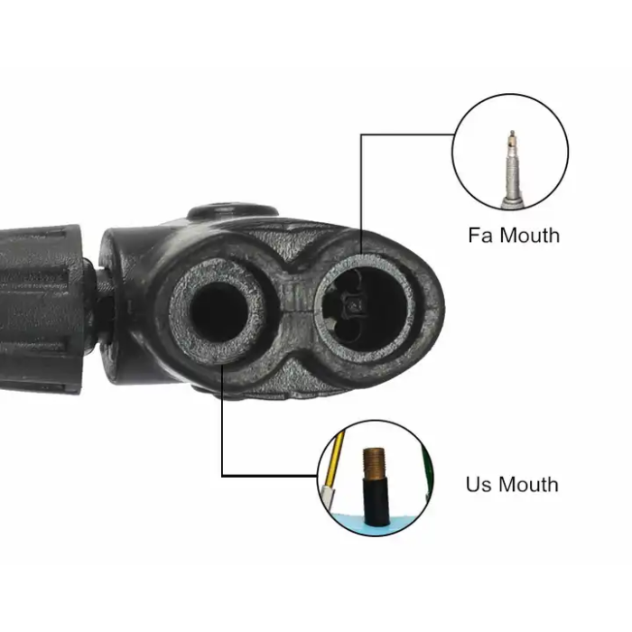Yüksek Basınçlı Alüminyum Gümüş Renk Top Bisiklet Taşınabilir Hava Ayak Pompası - Lisinya