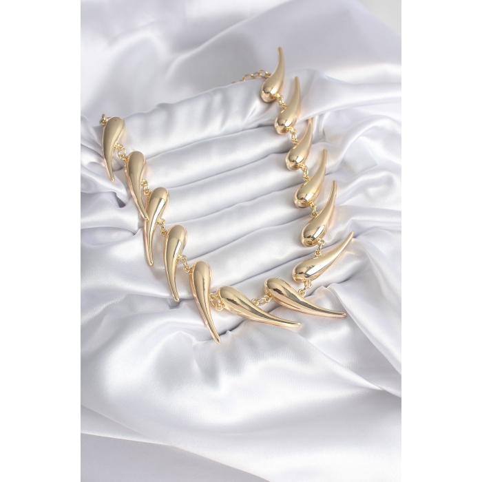 VIP Seri Özel Tasarım Gold Renk Kadın Kolye - Lisinya