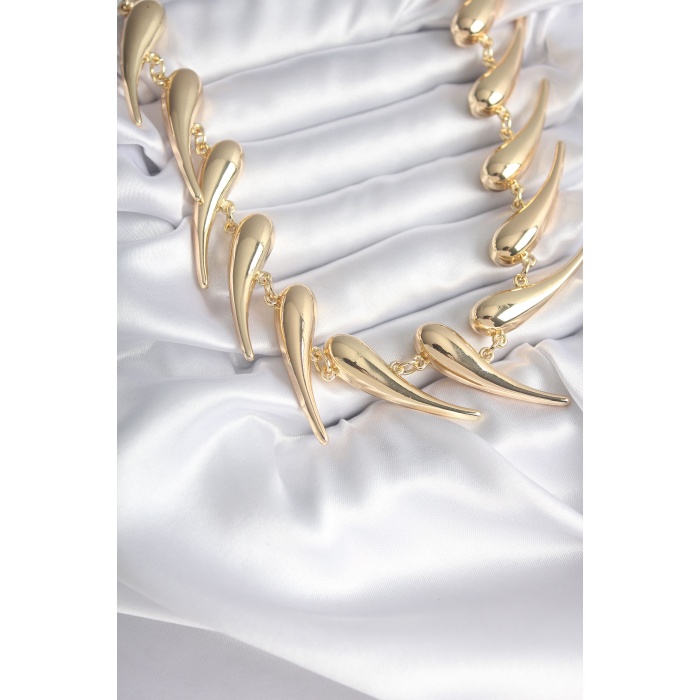 VIP Seri Özel Tasarım Gold Renk Kadın Kolye - Lisinya