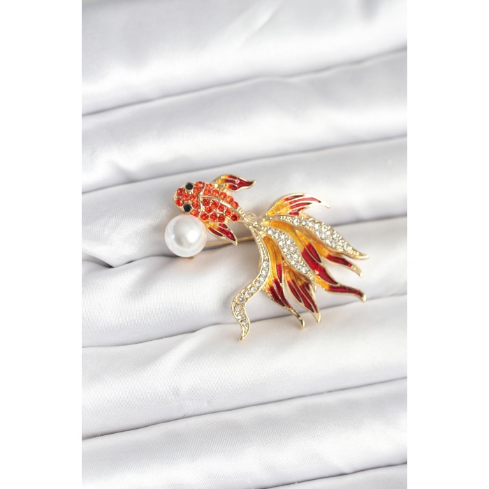 Japon Balığı Model Broş - Lisinya
