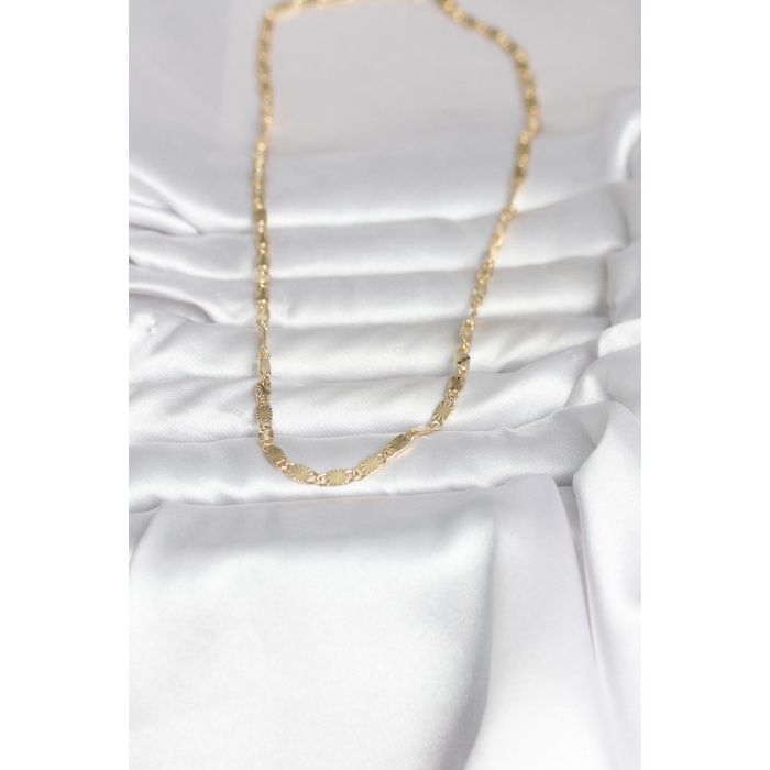 CM 14K Gold Renk Lazer Model 45 cm Kadın Kolye - Lisinya