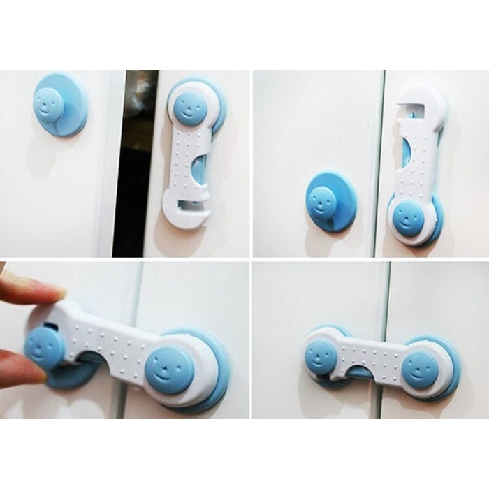 Çocuk Koruma Kilidi - Geçmeli 2 Adet Dolap Kilidi - Lisinya