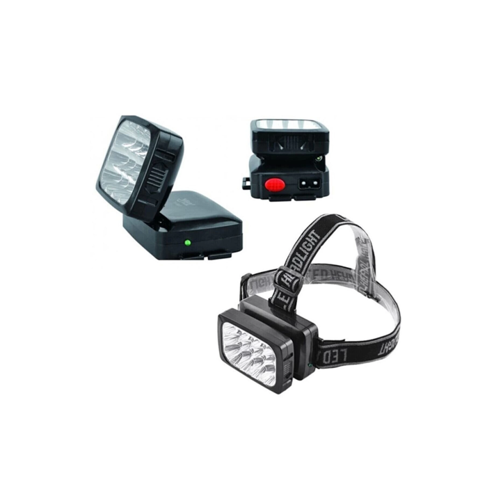 12 Ledli Şarjlı Kafa Lambası Power Ledli Kafa Feneri Tepe Lambası - Lisinya