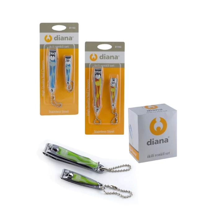 Diana 2 Li Renkli Vakumlu Tırnak Makası - Lisinya