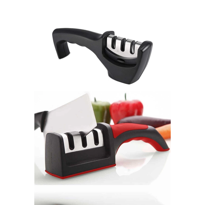 Profesyonel Bıçak Bileyici 3 Açılı Elmas Seramik Tungsten Çelik El Bıçakları Bileme - Lisinya