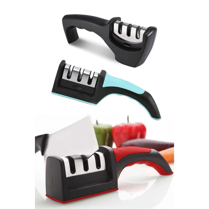 Profesyonel Bıçak Bileyici 3 Açılı Elmas Seramik Tungsten Çelik El Bıçakları Bileme - Lisinya