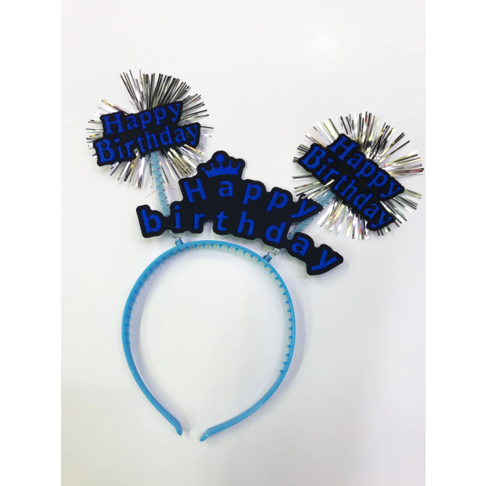 Happy Birthday Neon Renk Doğum Günü Tacı 12 Adet - Lisinya