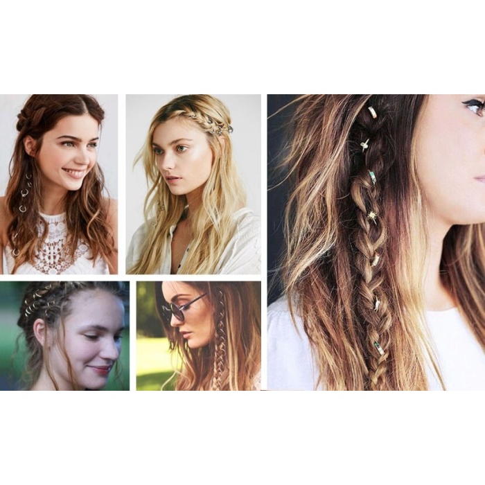 Saç Piercingi - Saç Yüzüğü - Silver - Lisinya