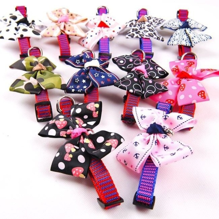 Çıngıraklı Kedi-Köpek Papyonu - Lisinya