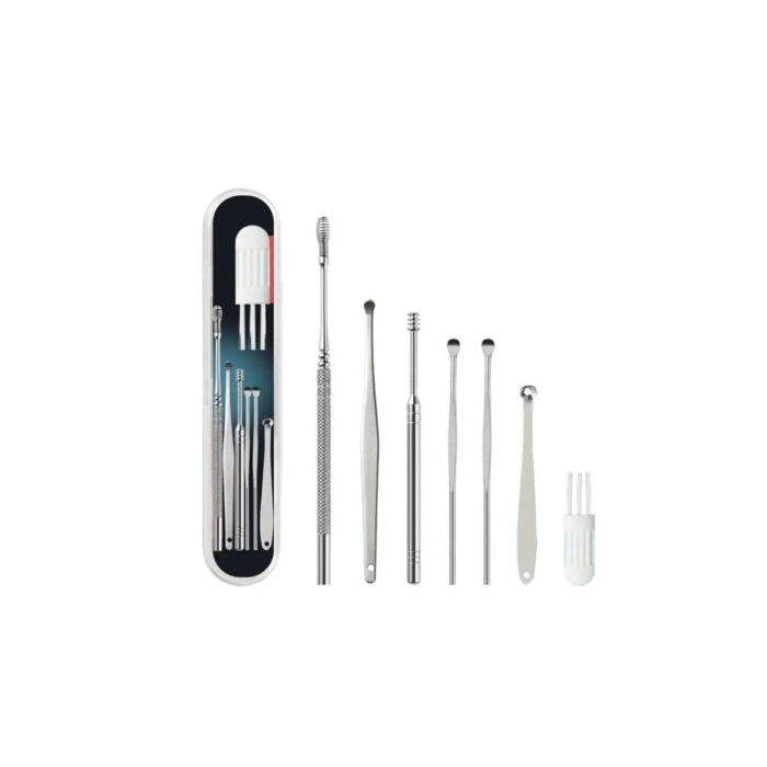 Spiral Kulak Temizleme - Paslanmaz Çelik Temizleme Seti - Lisinya