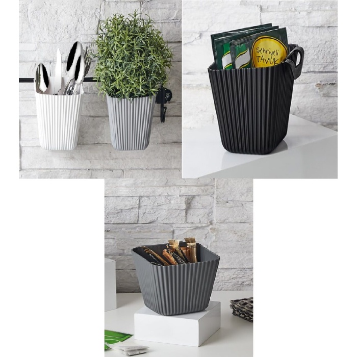 Duvara Asılan Çok Amaçlı Organizer - Saksı - Lisinya