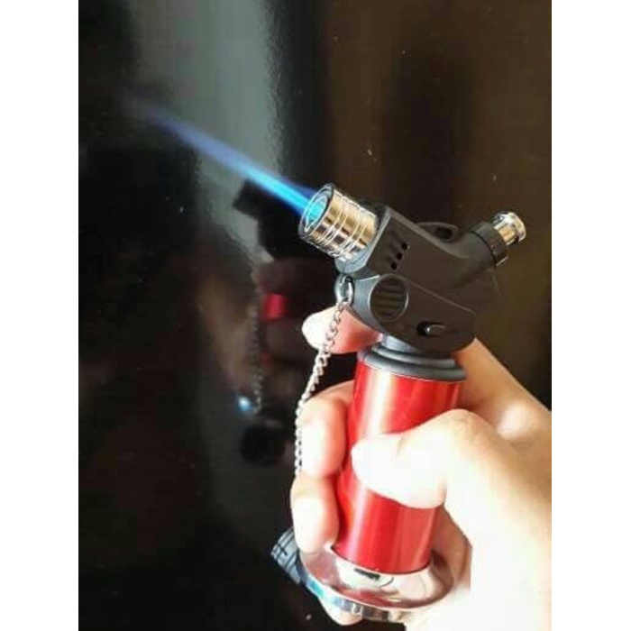 Pürmüz Çakmak Kapaklı 1300 Derece Gazlı Pürmüz Çakmak Alev Isı Tabancası - Lisinya